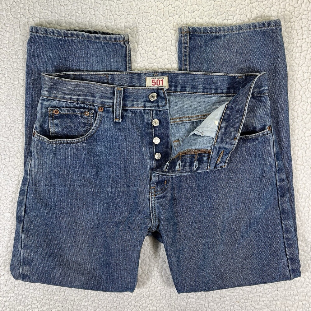 Levi's 501‎ Straight Jeans Men's 36x30 (Actual 34x29) Streetwear Grunge Casual